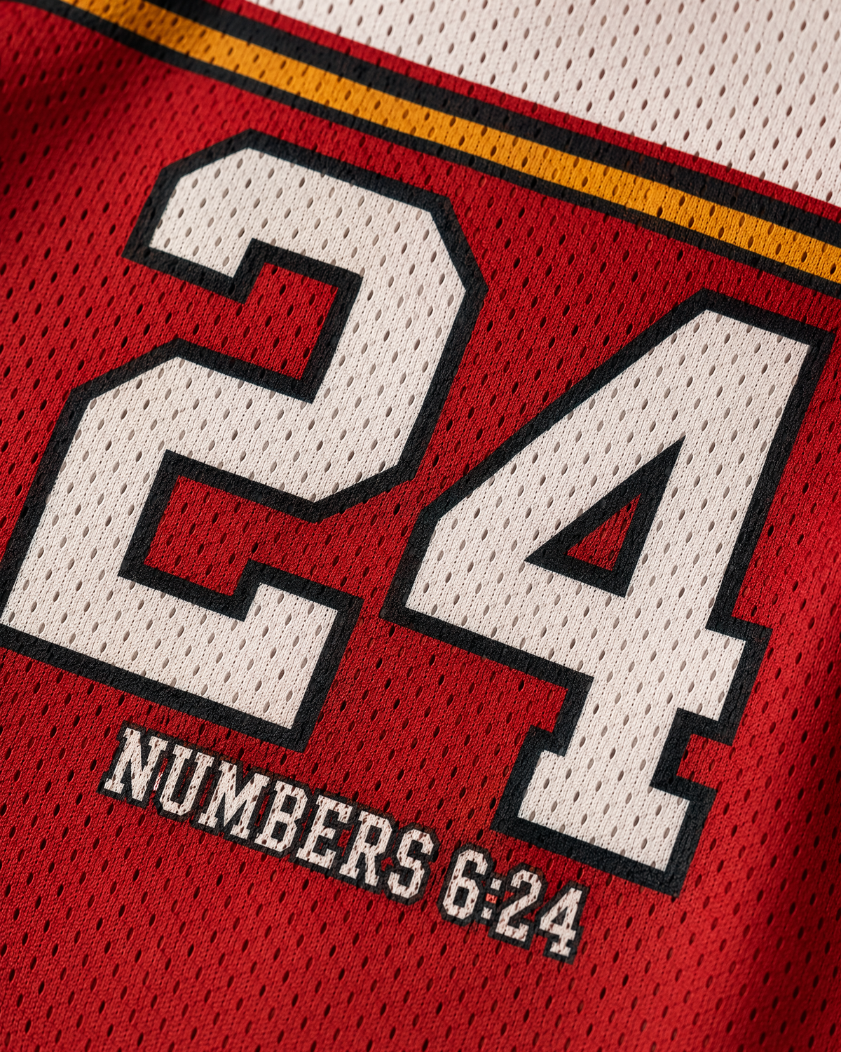 The Lord Bless You 24 — Ghana Faith Jersey — detail verse — digital product visualization
