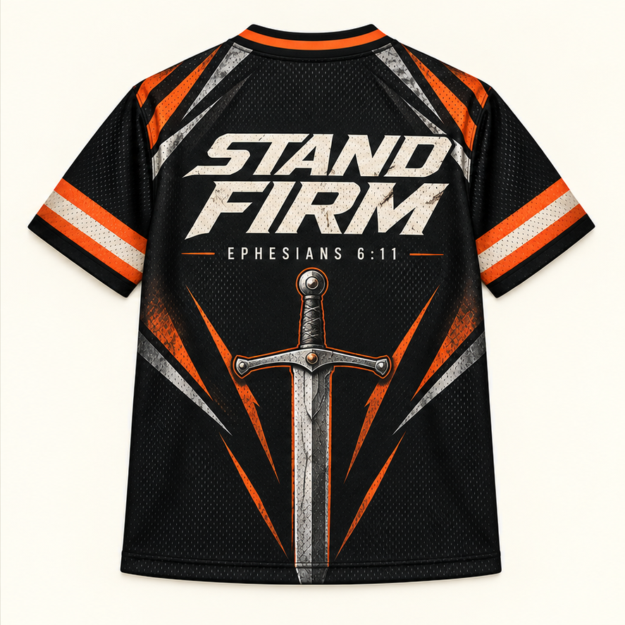 Armor of Light — Chrome Jersey — back — digital product visualization