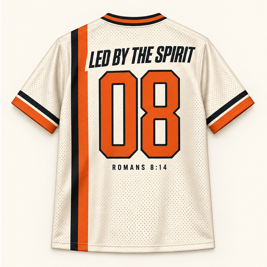 Holy, Not Haunted — Minimal Jersey — back — digital product visualization