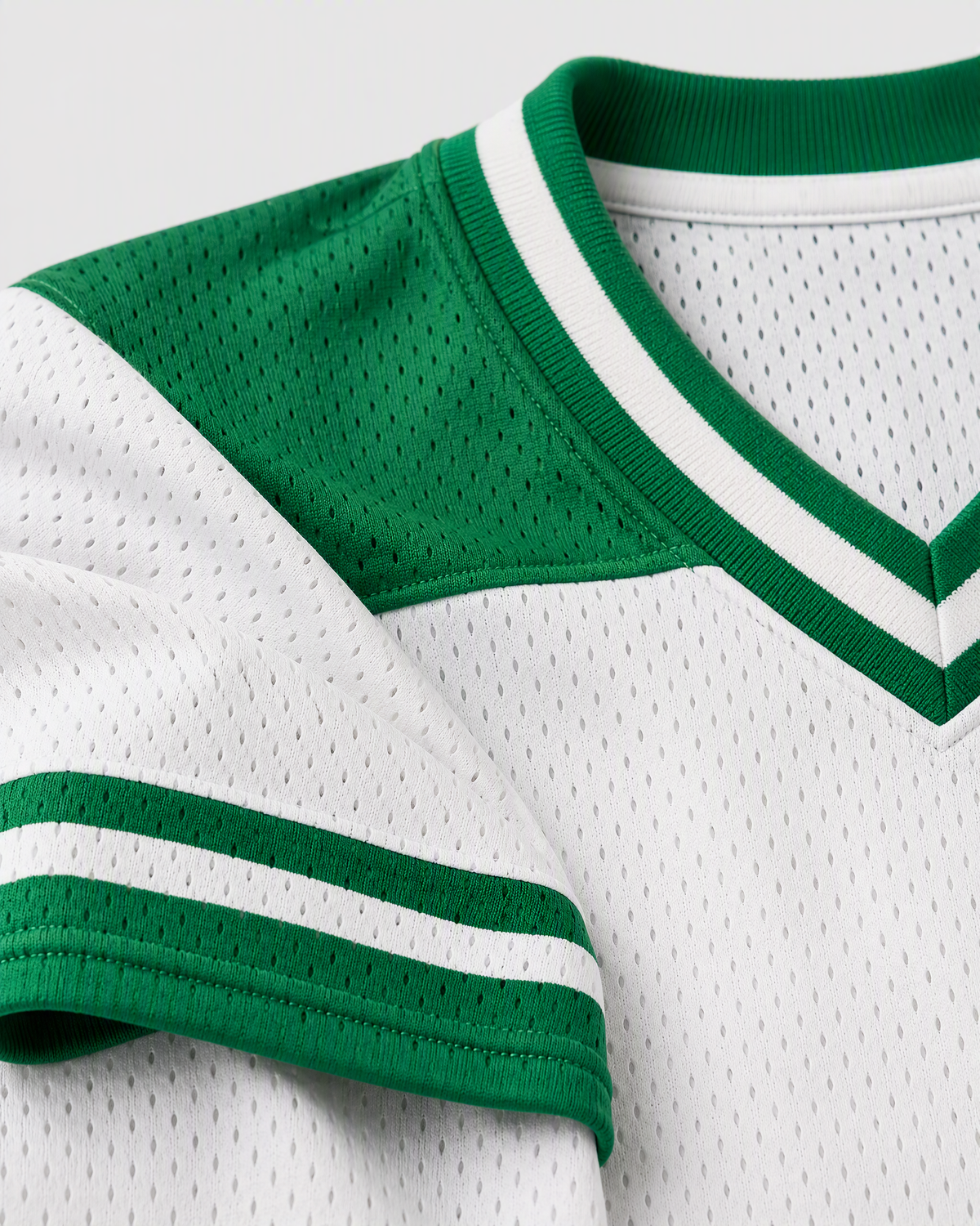 Head Not Tail 28 — Nigeria Faith Jersey — detail sleeve — digital product visualization