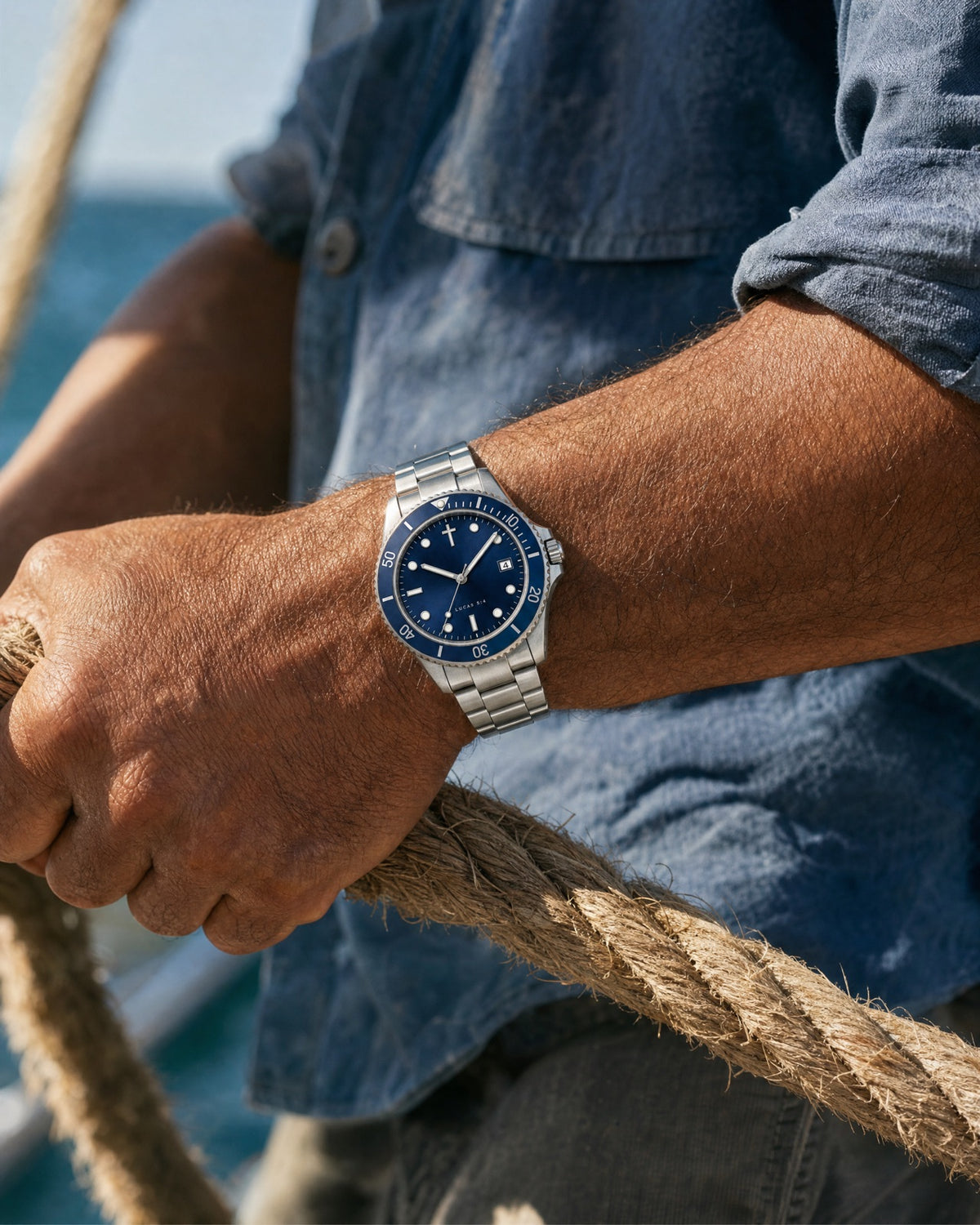 Mar Adentro watch on the wrist