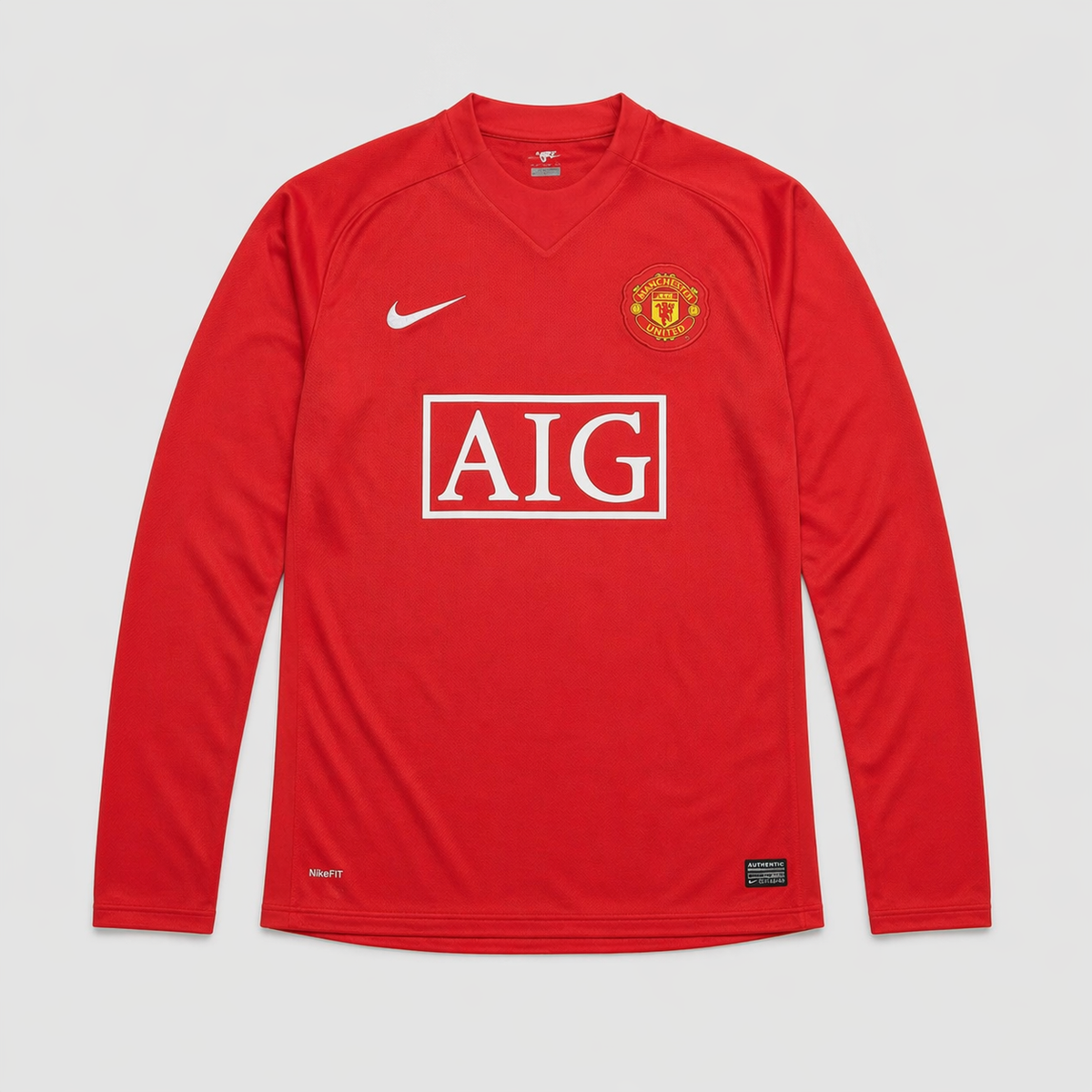 Manchester United - Retro Home 2007/08 Long Sleeve Jersey