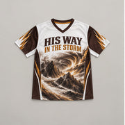 His Way In The Storm Graphic Jersey
