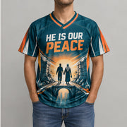 He Is Our Peace Graphic Jersey