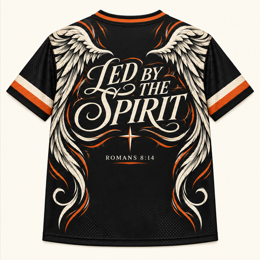 Holy, Not Haunted — Wings Jersey — back — digital product visualization