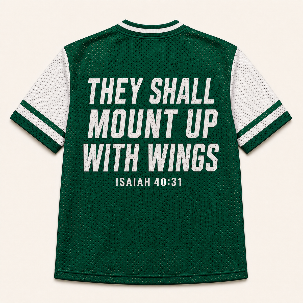 Naija Eagles 40 — Nigeria Faith Jersey — back — digital product visualization