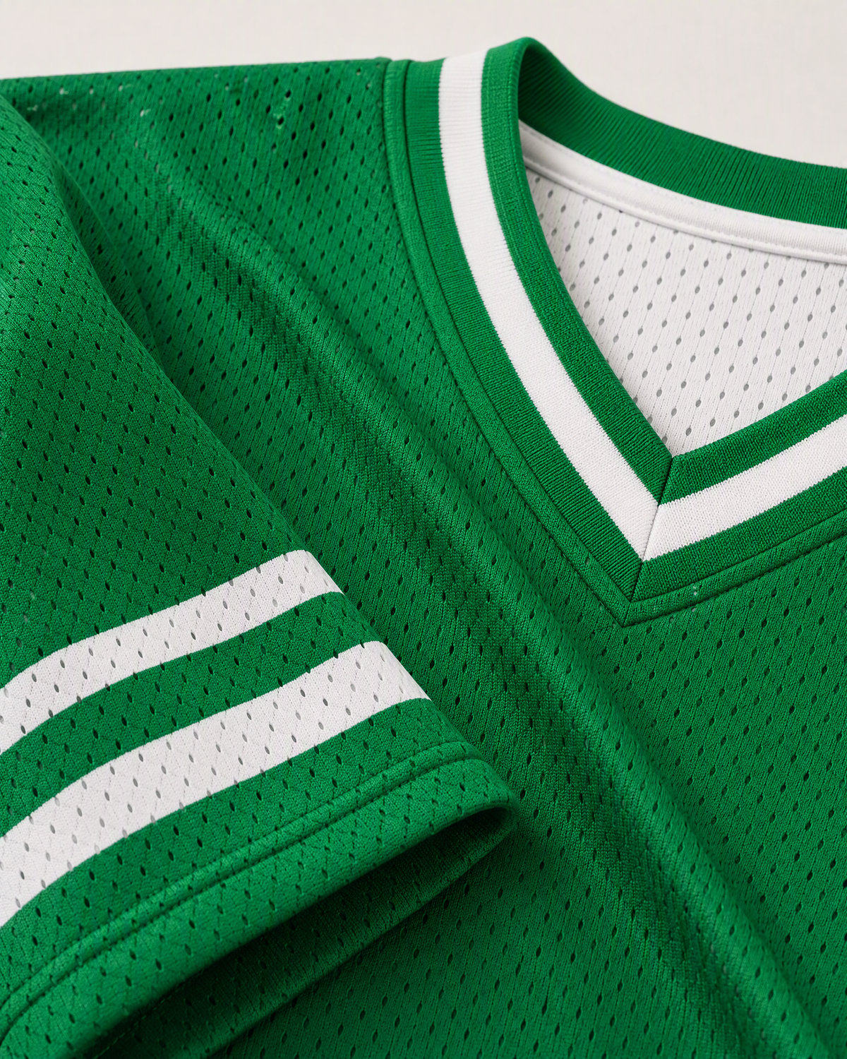 God Is Good 34 — Nigeria Faith Jersey — detail sleeve — digital product visualization