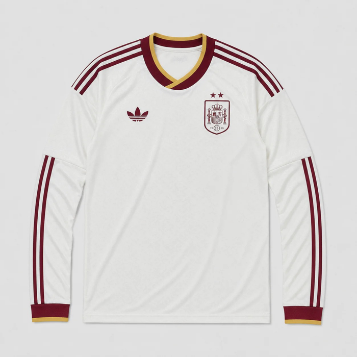 Spain Away Fan Long Sleeve 2026/27 - 2 Stars Winner ⭐⭐ - NetMantos 704 - 1