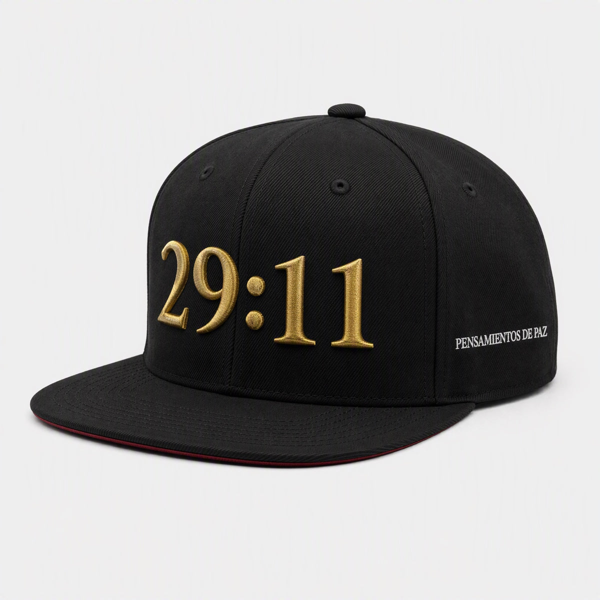 Gorra 29:11 — Plana (flat brim snapback)