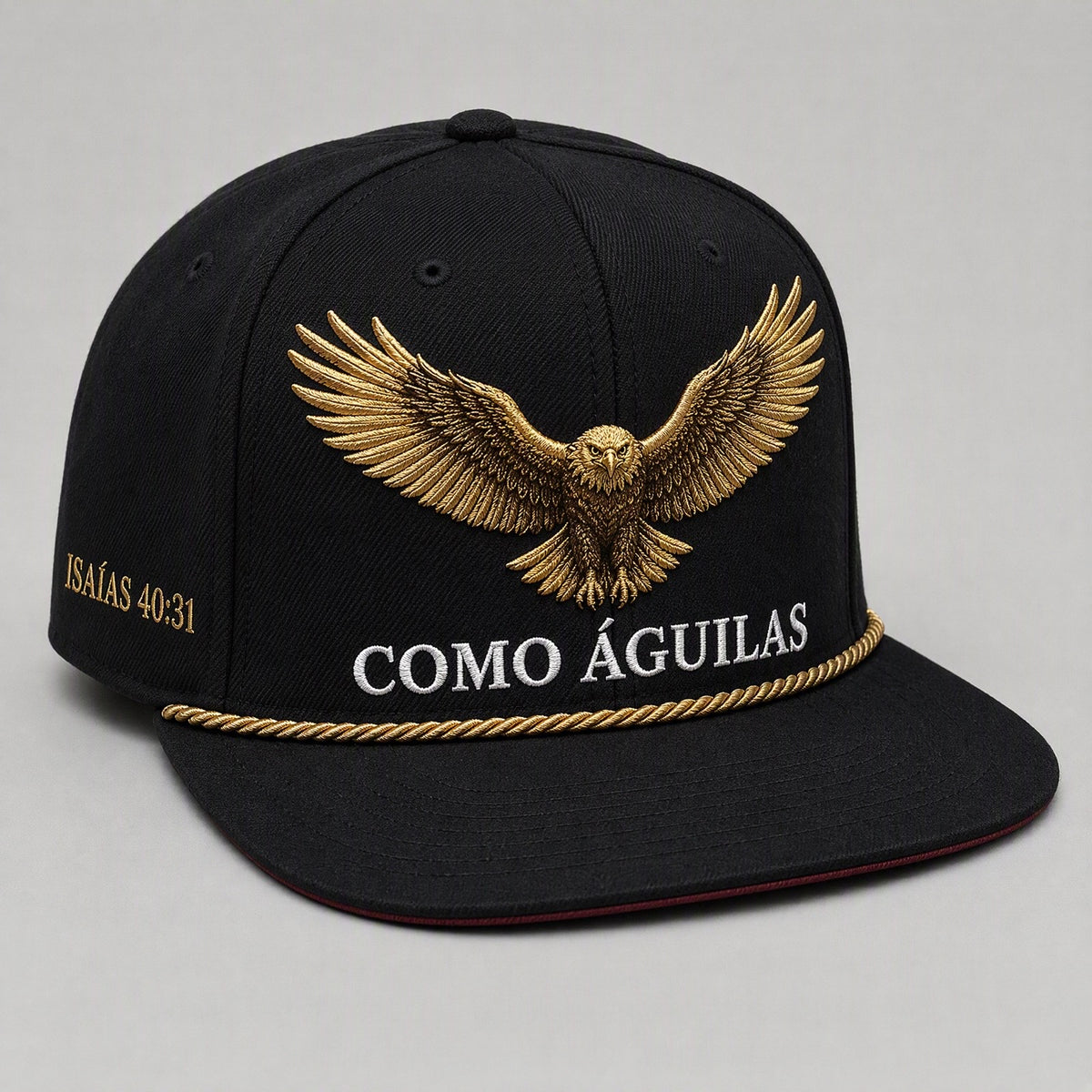 Gorra Como Águilas — Plana (flat brim snapback)