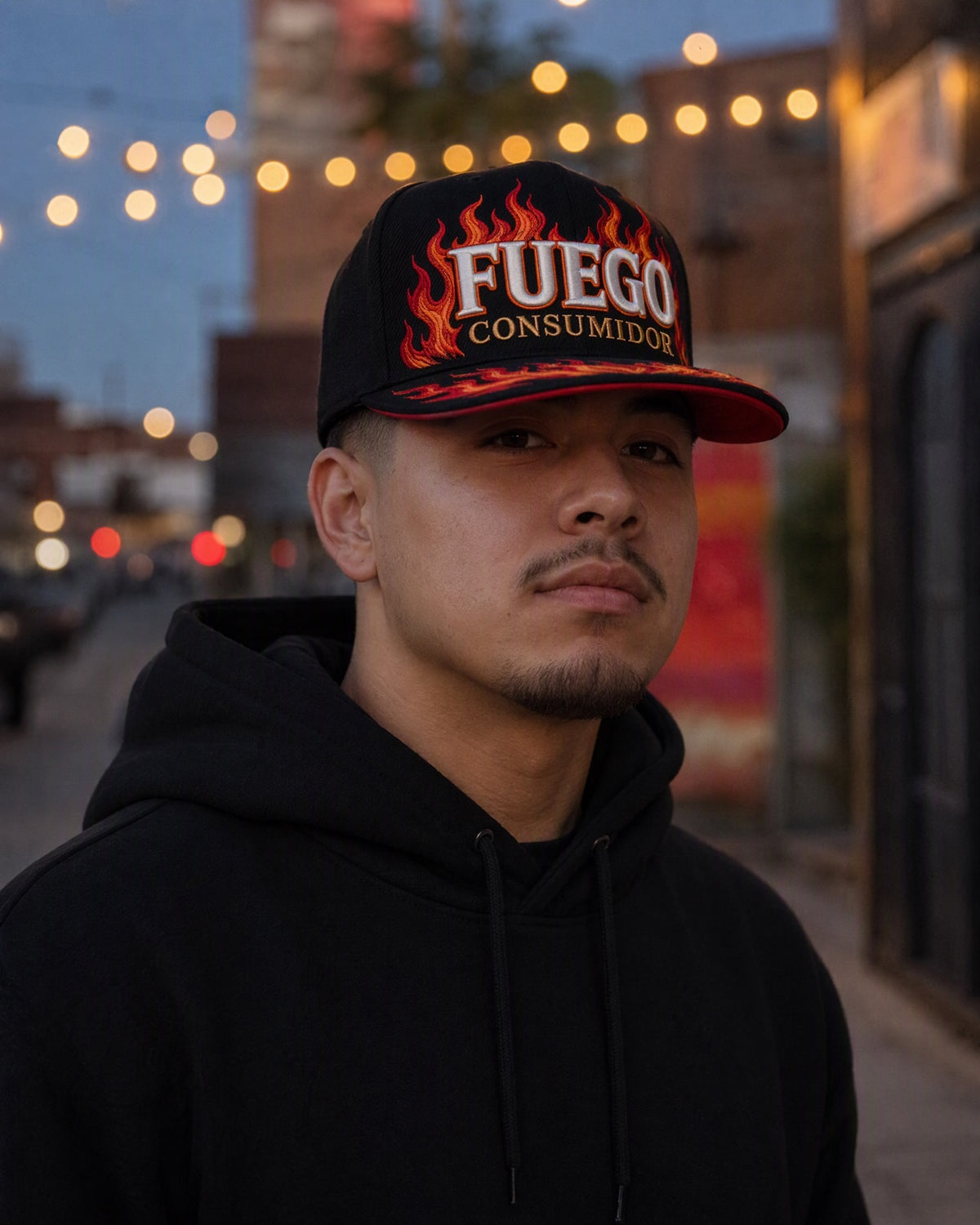 Gorra Fuego Consumidor worn