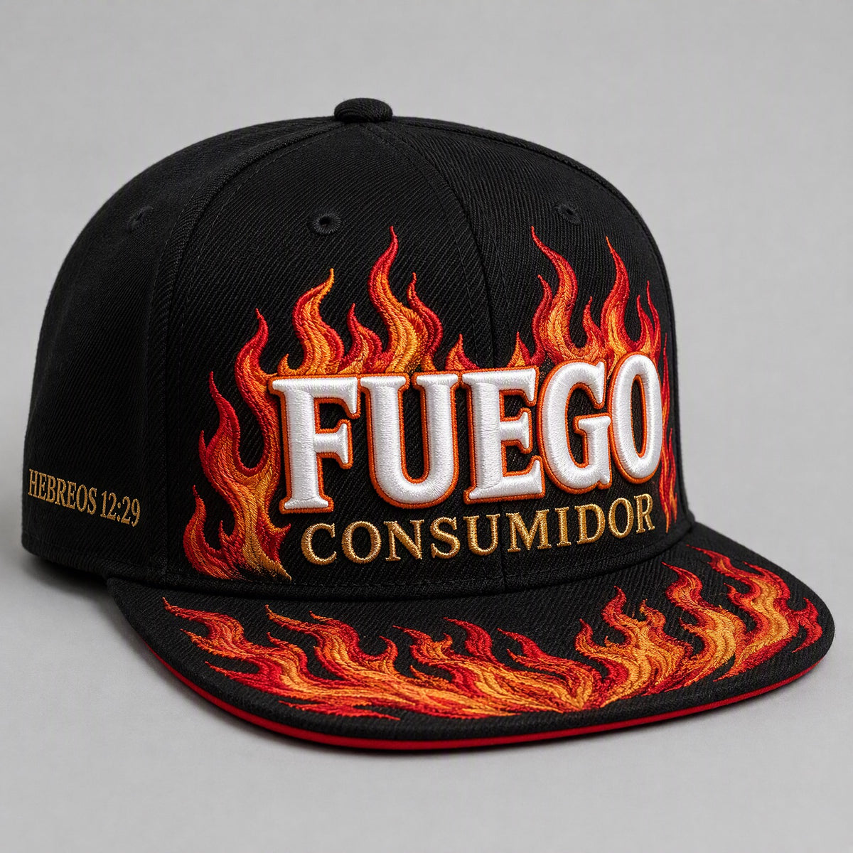 Gorra Fuego Consumidor — Plana (flat brim snapback)