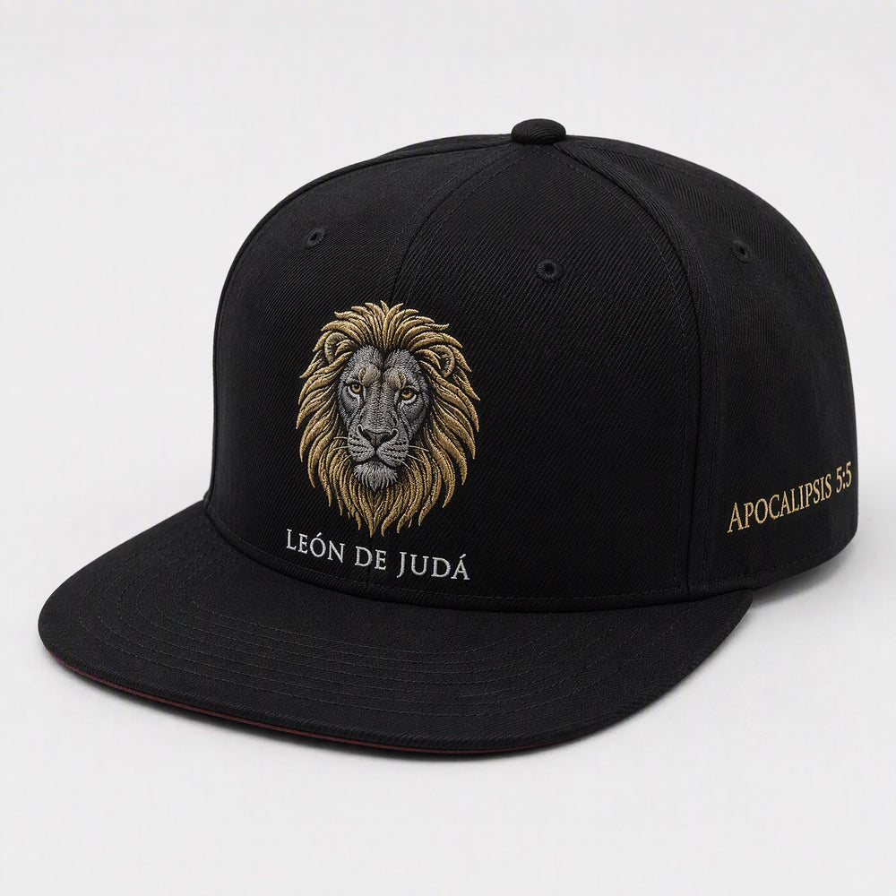Gorra León de Judá — Plana (aba recta)