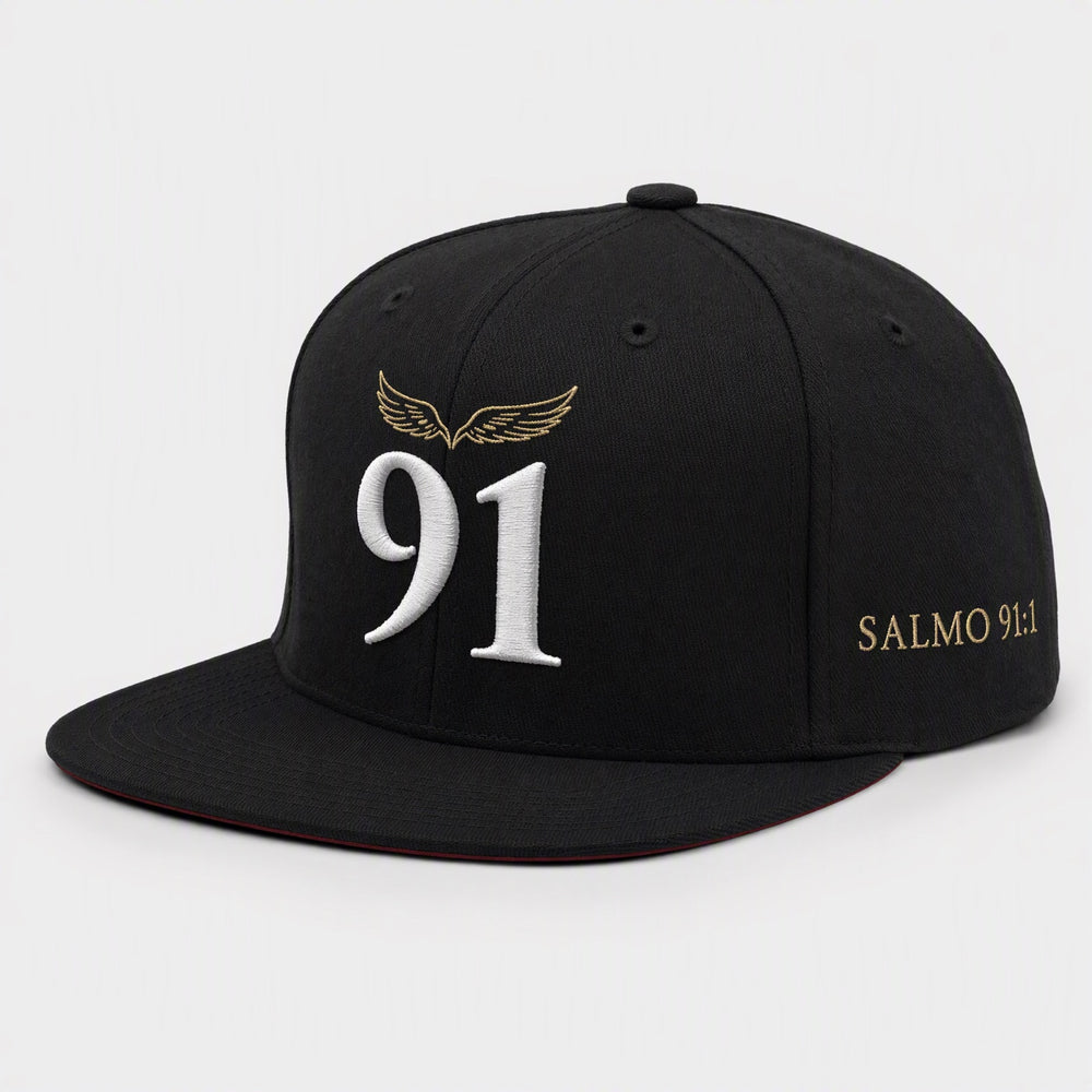 Gorra Salmo 91 — Plana (aba recta)
