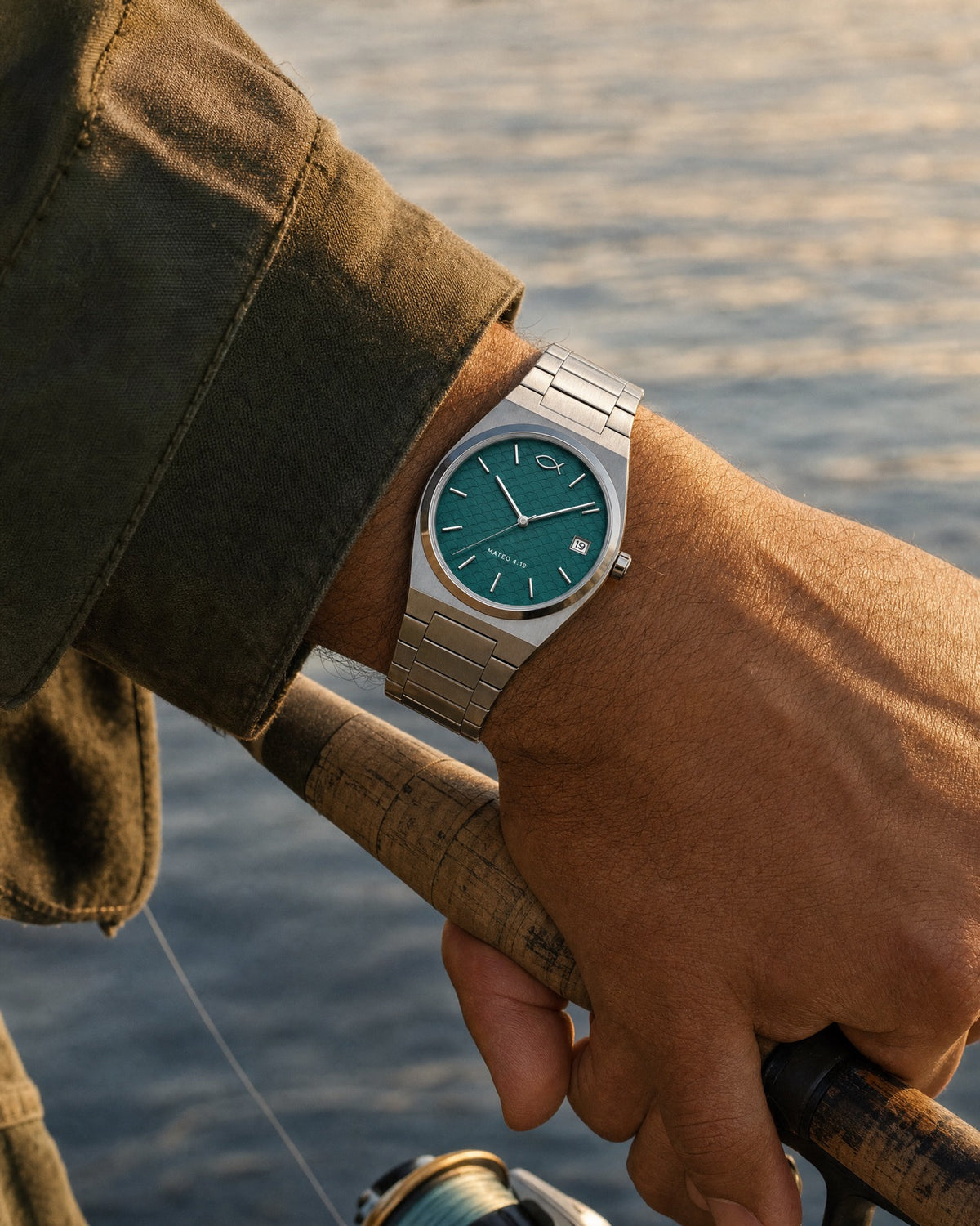 Ichthys watch on the wrist
